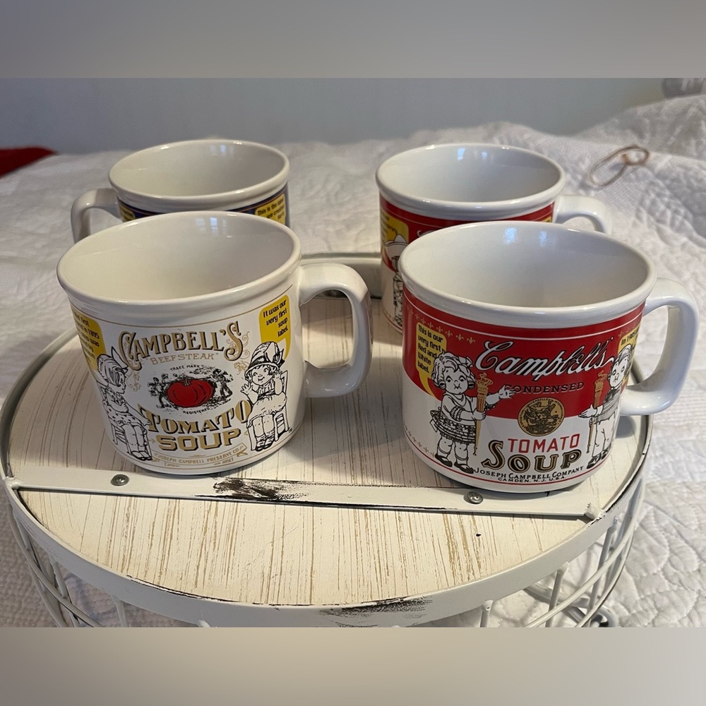 Campbell’s Tomato Soup Mugs Set - Red and White
